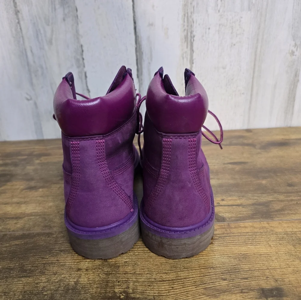 Girls Timberland Insulated Purple Boots A2830 Size 5.5